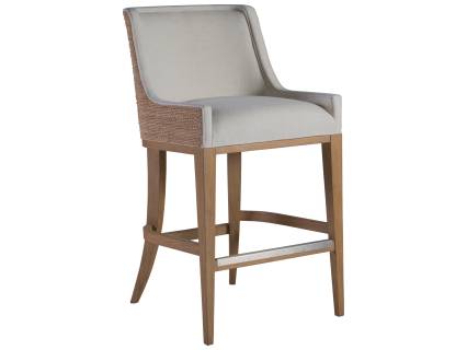 Simpatico Woven Back Bar Stool